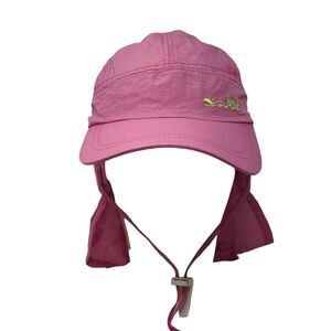 Sunglade UV Flap Cap Pink Large Face Cover Chin Strap Fishing UPF50+